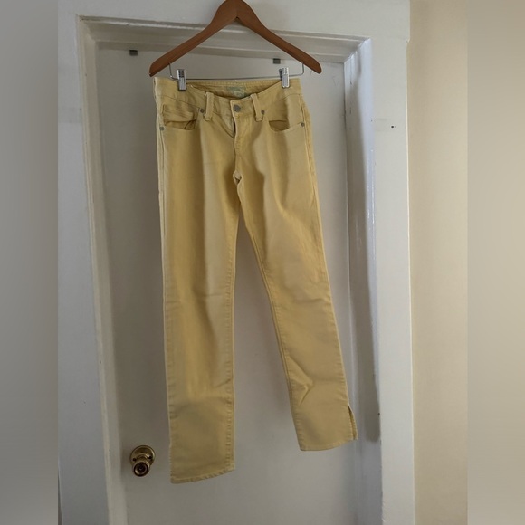 MAVI Yellow skinny stretch straight leg jeans size 28/32 - Picture 5 of 10